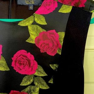 NWT RACHEL Rachel Roy Navy Floral Print Dress